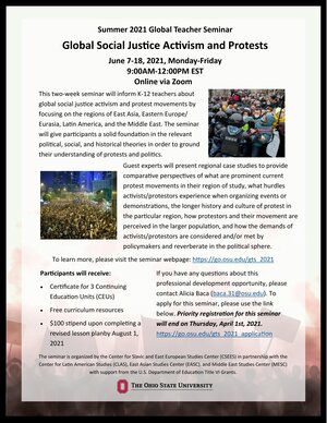 2021 Global Teacher Seminar