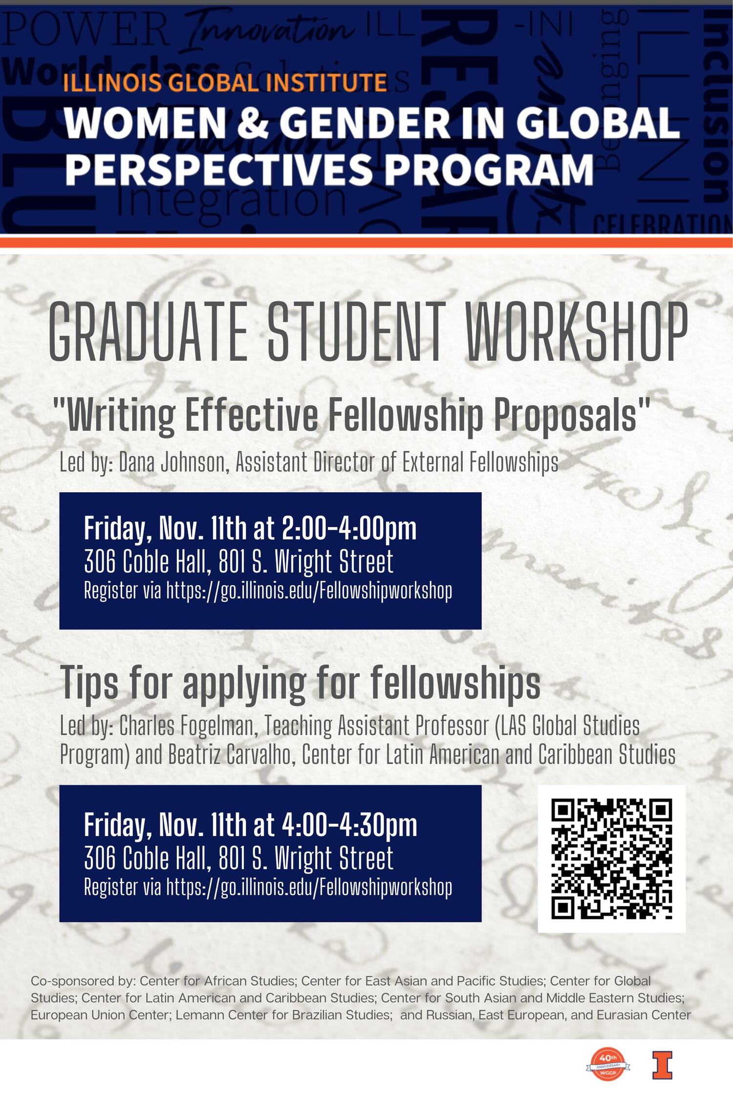 Graduate Student Fellowshp Workshop