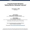 Graduate Student Workshop “Writing Effective Fellowship Proposals”
