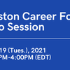 Boston Career Forum ONLINE 2021 Info Session